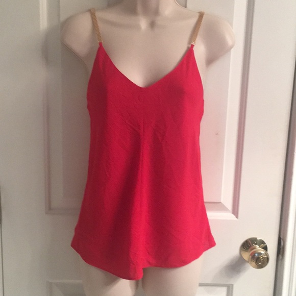 Express Tops - NWT-Express Red Double Layer Cami